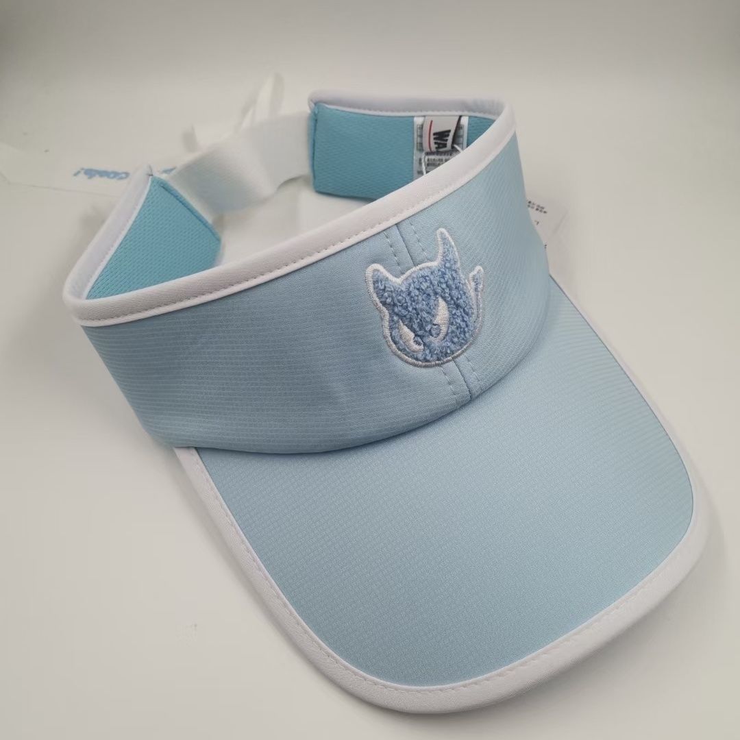 新款韩潮高尔夫步刺绣空顶太阳帽运动四季紫外线遮阳帽户外鸭舌帽